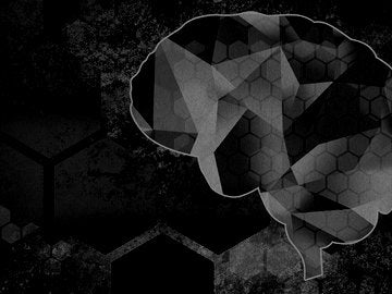 Abstract brain graphic illustration